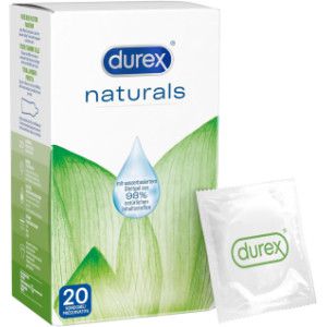 DUREX naturals Kondome mit Gleitgel wasserbasiert
